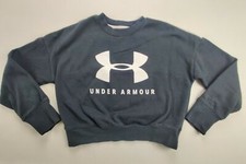 Under Armour Loose Coldgear Youth Sz Medium Blue Long Sleeve Sweatshirt