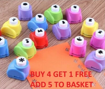 Mini Paper Cut Punch Scrapbook Craft Cutter Stencil Handheld Making Hole UK