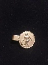 Vintage Tie Clip Hook-Fast Prov RI. Gold Tone