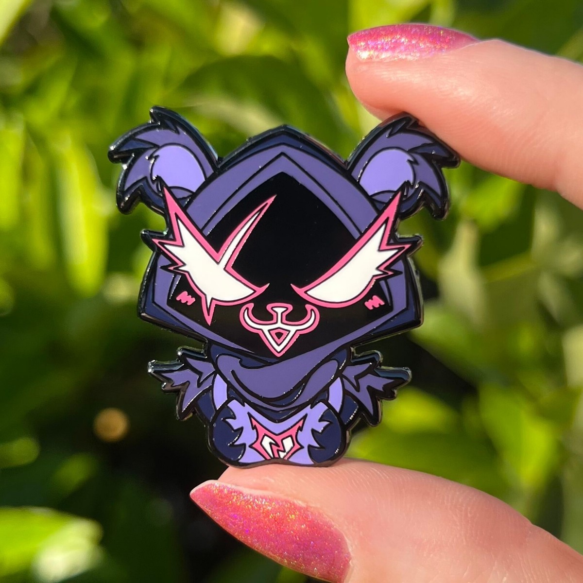 RAVEN TEAM LEADER Hard Enamel Pin Black Nickel Large 1.5 inch