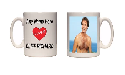 XPRES I Love Cliff Richard Mug Personalised Mug Free UK Shipping