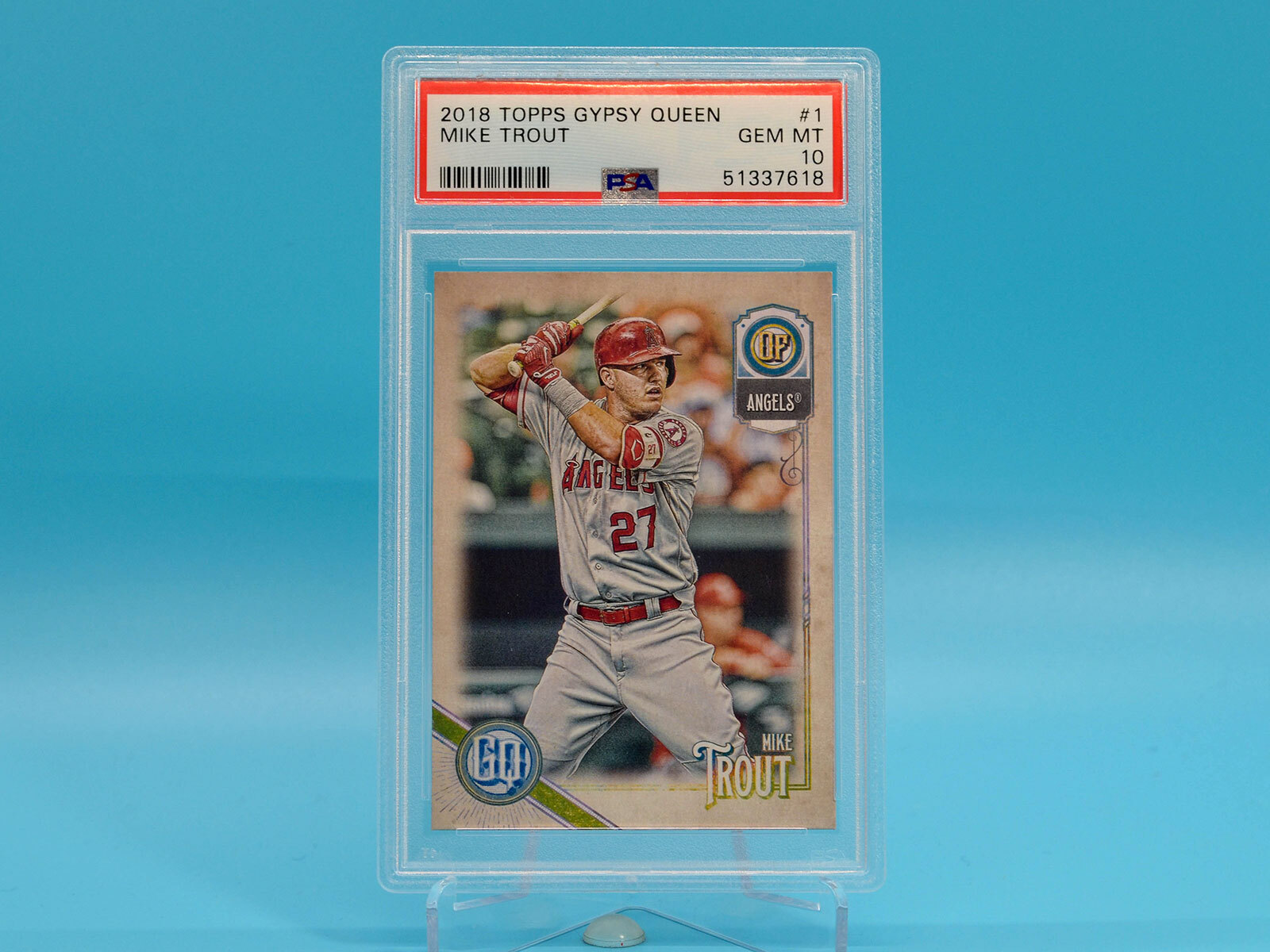 MIKE TROUT 2018 Topps Gypsy Queen PSA 10 Gem Mint Angels MVP