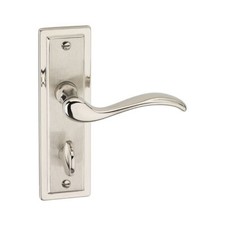 Porto Metal Lever Door Handles with Round Rose Internal and External Latch Set