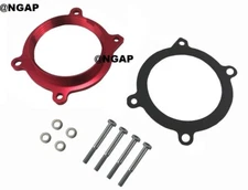 Billet Red Throttle Body Spacer For 10-15 Chevrolet Camaro 6.2L V8 Chevy