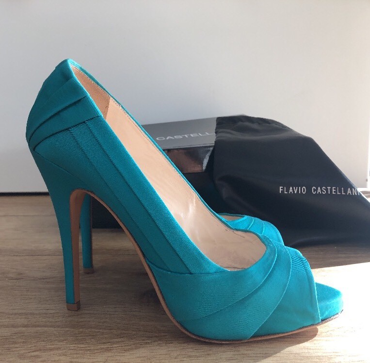 FLAVIO CASTELLANI 40 Décolleté Tacchi Alti Spillo Open Toe Decolté Sandali