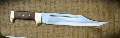 Handmade Stainless Steel Bowie Knife Full Tang For Hunting Camping & Outdoor - Picture 2 of 8