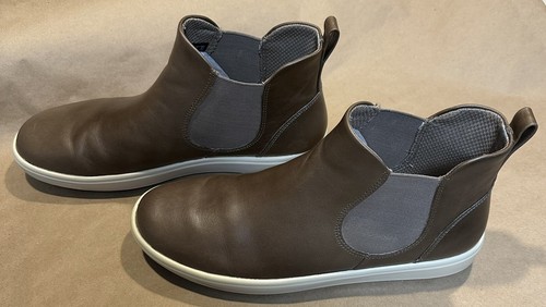 ECCO Soft 7 Chelsea Ankle Boots Women's 9-9.5 (EU 40) Taupe Leather Pull On - Picture 3 of 11