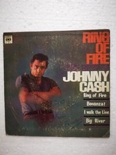 Johnny Cash " Ring Of Fire " Malaysia 60's CBS CE4008 EP RARE