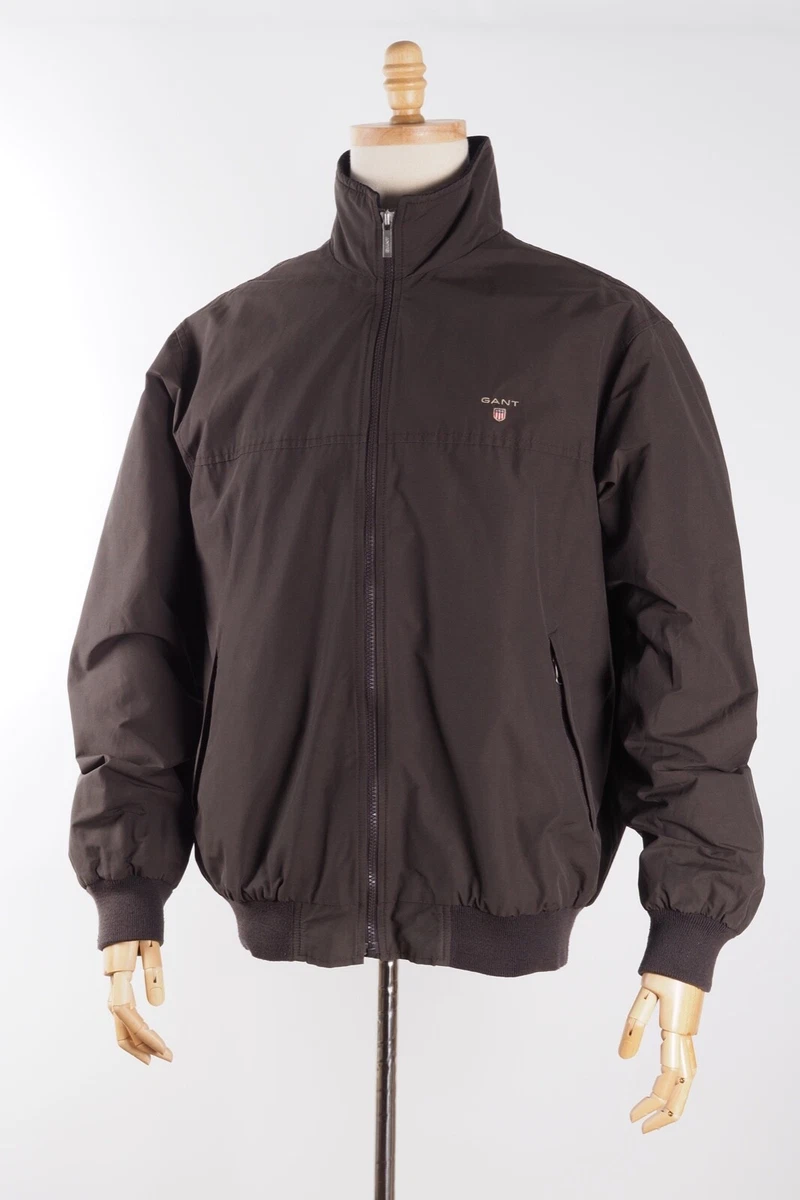 GANT Newport Men's Dark Brown Shell Fleece Lined Casual Jacket L Large #M3  | eBay