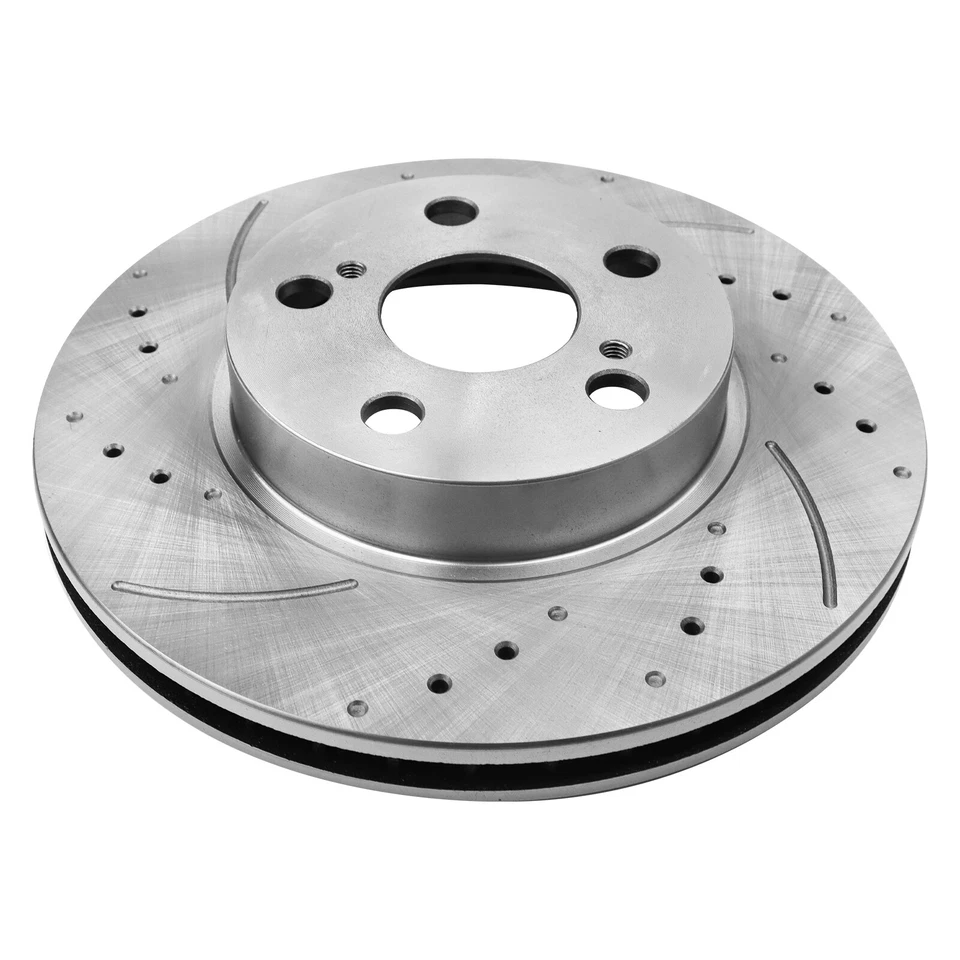 Front Disc Rotors Ceramic Brake Pads for 2004 2005 2006 2007-2009 Toyota Prius - Image 2 of 4