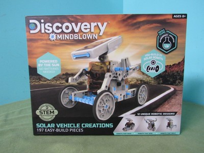 Discovery Mindblown Solar Robot Creation Kit Stem DIY Learning 12-in-1 190 PCS 