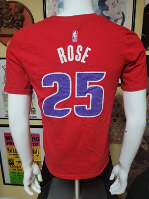 Nike Detroit Pistons Derrick Rose ユニ50 Detroit Pistons Derrick Rose Basketball Jersey T Shirt Youth XL