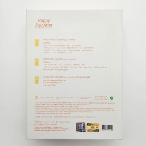 BTS 4th Muster Happy Ever After Official Blu-ray blu ray Full Set
