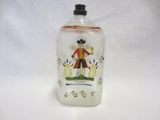 Barocke "Schnapsflasche" - Branntwein-Flasche - Emailliert / Figural - um 1780