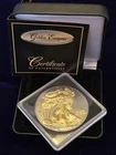 SIGMA TESTED 1oz 2014 Silver Liberty Eagle Golden Enigma Coin Ruthenium+24K Gold