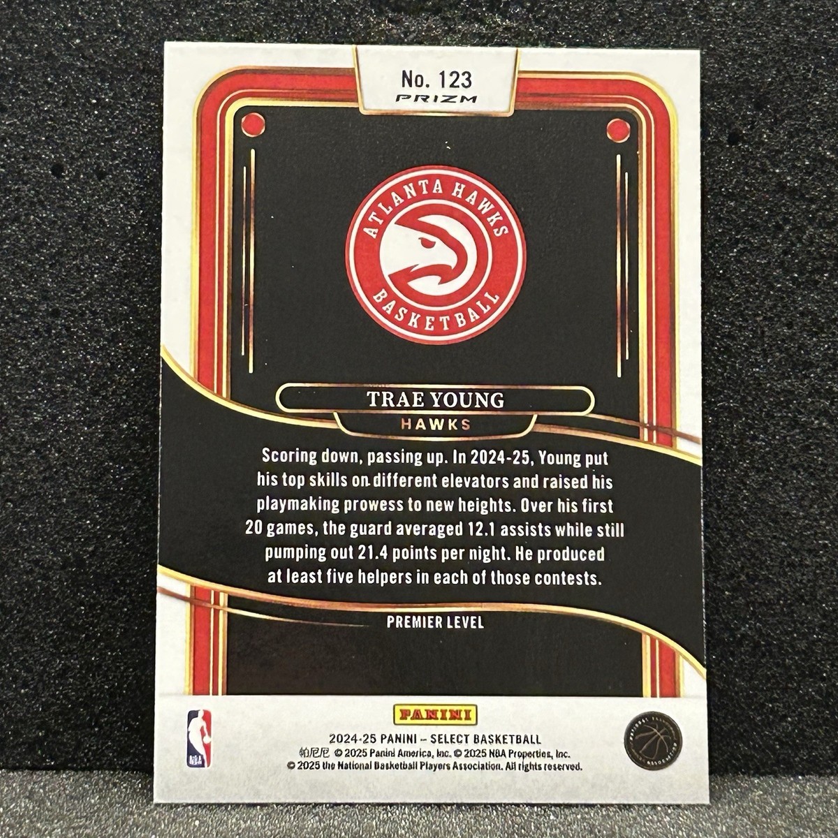 Trae Young Blue Prizm Premier Level 2024-25 Panini Select #123 | eBay