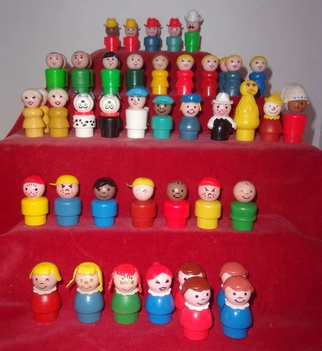 Fisher Price Little People vintage figures 30+ styles wood plastic YOU CHOOSE