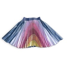 COTTON ON KIDS Girls 3-4Y Metallic Rainbow Twirl Skirt Pleated Party Statement