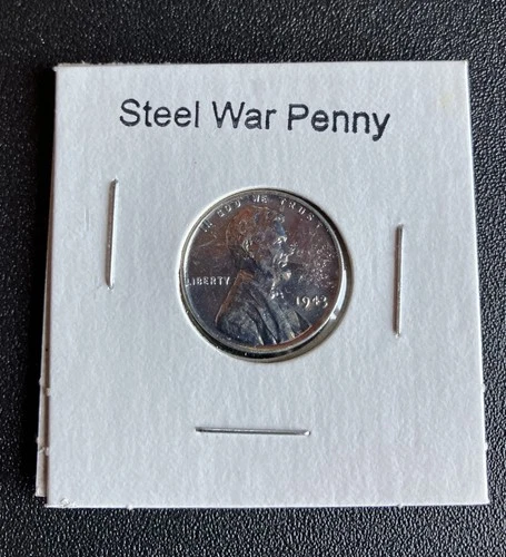 🔥1943-P🔥 Lincoln Steel Wheat Cent Penny WWII 🔥AU ABOUT UNCIRCULATED