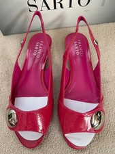 Franco Sarto Headline Fuscha Womens Slingback Sandles Shoes in Box Size 6