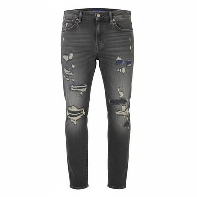 SCOTCH & SODA Ralston Herren Jeans W31/L32 Grau Faded Distress Regular Slim Fit *