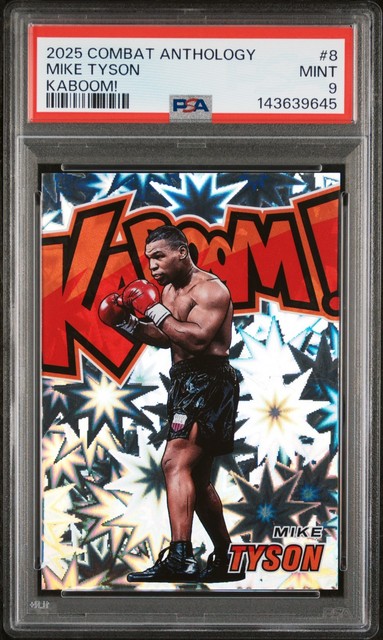 2025 Combat Anthology Mike Tyson KABOOM! #8 *Case Hit SSP* PSA 9 MINT
