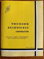 1977 Thunder Scientific Humidity Measurement & Calibration Equipment Catalog