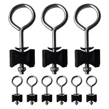 9 Pcs Replacement Parts for Trampoline Metal Pole Fasteners Heavy Duty Anchors