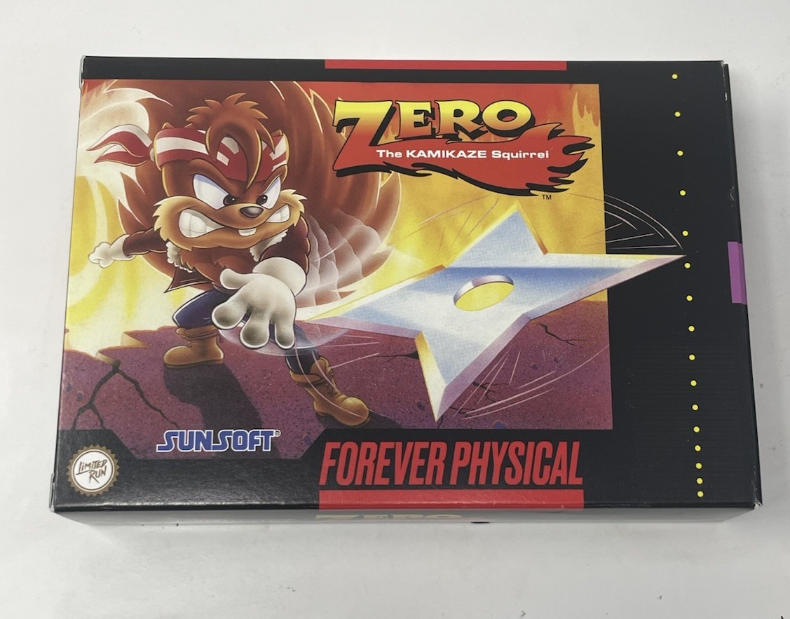 Limited Run Games Zero the Kamikaze Squirrel (SNES) Super Nintendo CIB Complete