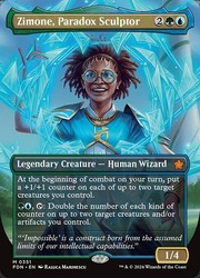 Zimone, Paradox Sculptor (Borderless) #351 NM Foundations MTG