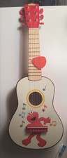 Vtg Elmo Sesame Street Workshop Child s Toy Guitar Red White 2008 Rare HTF 22