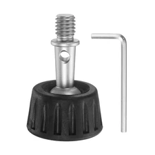 Anti-Slip 3/8 Inch Thread Rubber Tripod Foot Pad Spikes Ball Head - (34x53mm)