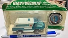 🔥Hot Wheels Redline Aqua Heavyweights Ambulance HK on cut card 🔥