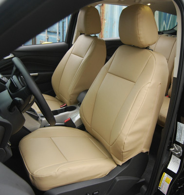 for FORD C-MAX SEAT COVERS IGGEE - S.LEATHER, ORIGINAL FIT, 2 FRONT, 13 COLORS