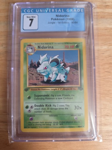 Nidorina (1st Edition) graded CGC 7 for sale on eBay