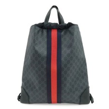 Gucci GG Supreme Sherry Backpack 473872 Authentic Used
