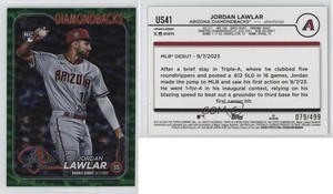 2024 Topps Update Debut Green Crackle Foilboard /499 Jordan Lawlar Rookie RC