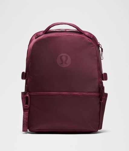 FAST SHIP LULULEMON NEW CREW BACKPACK 22L UPDATED BURGUNDY BAY NWT