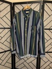 Vintage 90 s Guess Classic Sportswear Long Sleeved Shirt In Blue/Gold Size L