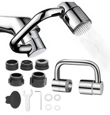 Universal Sink Faucet 1440 Rotatable Faucet Extension, U Shaped Faucet Extender