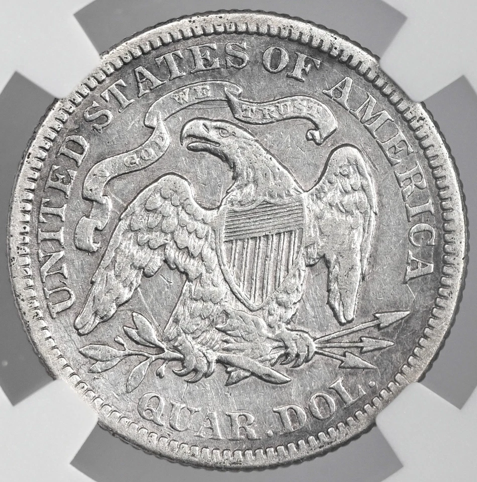 1877-P 25C SEATED LIBERTY QUARTER NGC XF DETAILS "CLEANED" #8405236-018 - Image 3 of 4
