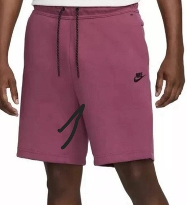#ad Nike Sportswear Tech Fleece Shorts Rosewood Plum Purple Mens Size XL CU4503 653 $44.99