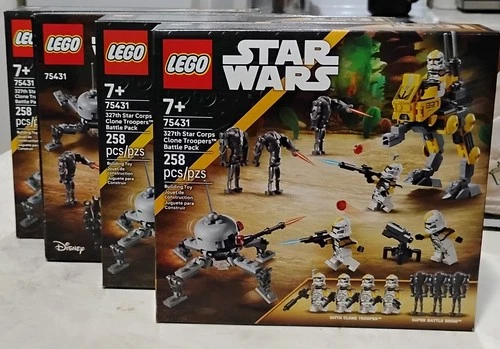 LEGO Star Wars 327th Star Corps Clone Troopers Battle Pack. Building Toy. 4 Set.