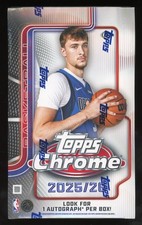 2025-26 Topps Chrome NBA Basketball Hobby Box BRAND NEW FACTORY SEALED