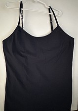 Maidenform Womens Navy Blue Cotton Stretch Camisole with Shelf Bra