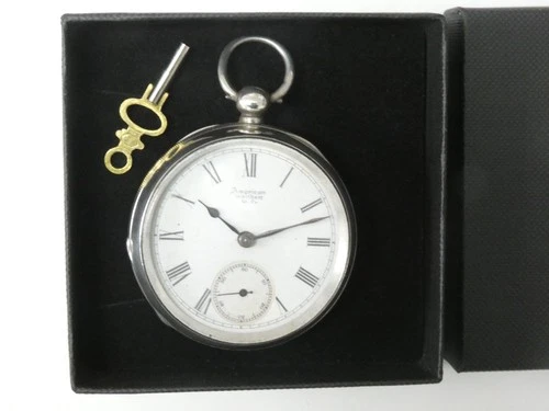 Beautiful Antique Birmingham Hallmarked Silver WALTHAM Pocket Watch Dated  1891.