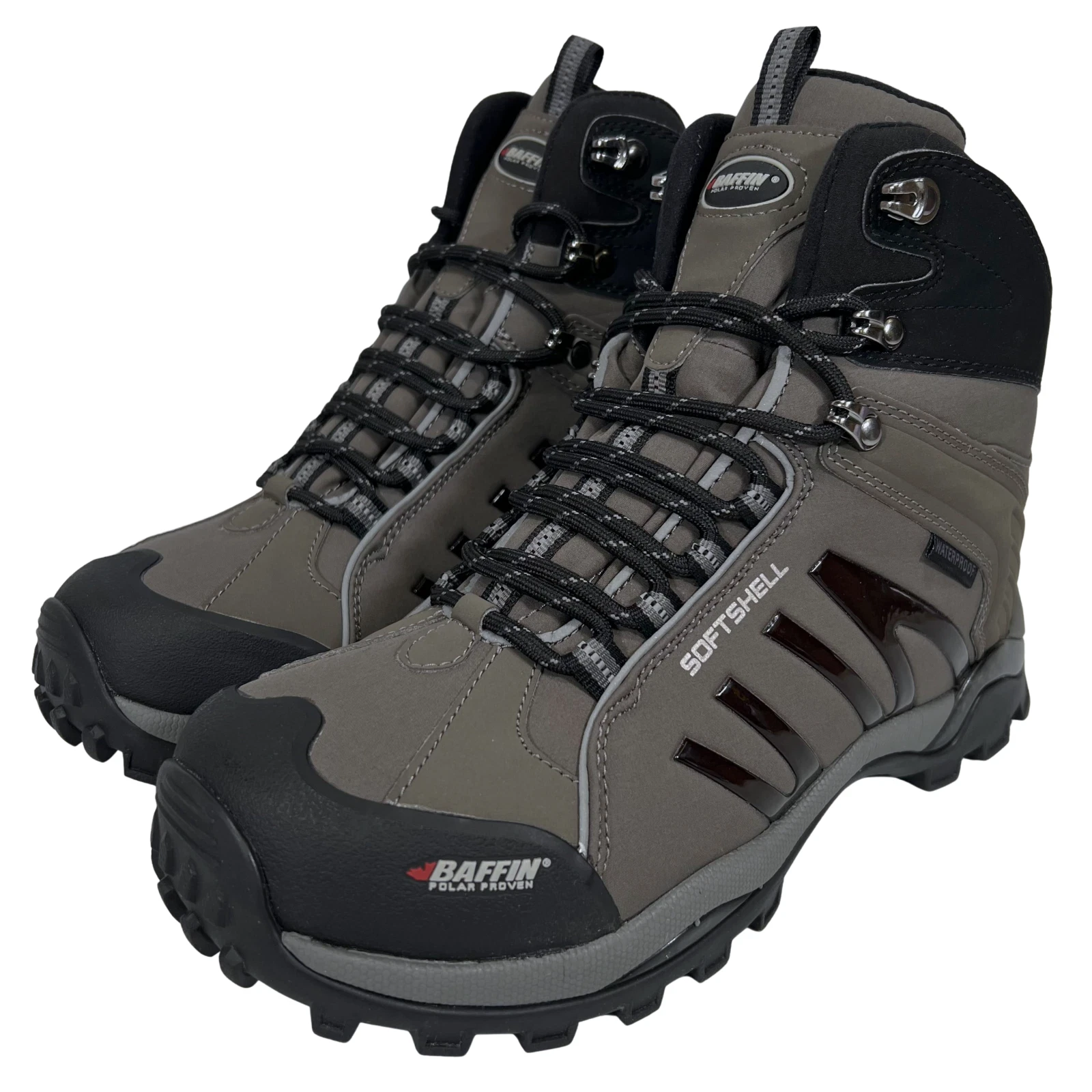 BAFFIN Men's Zone Waterproof Cold Weather Hiking Boots Charcoal Gray Size US 8