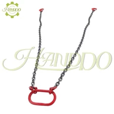 Lifting Chain Sling, 5/16 Inch × 5 Ft Double Leg Lifting Chains with Grab Hooks