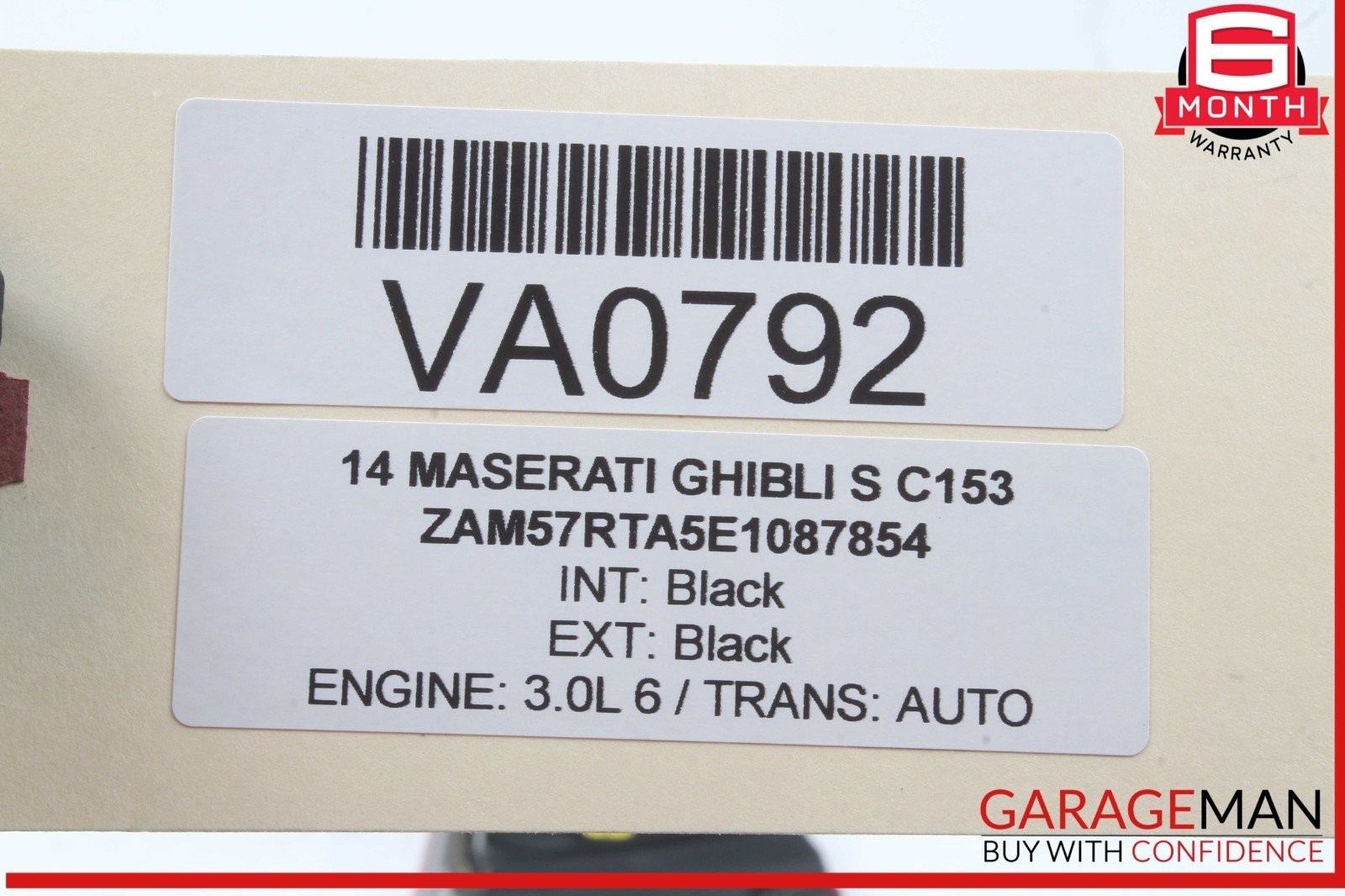 14-20 Maserati Ghibli S M157 Rear Right Passenger Side Inner Tail Light Lamp OEM