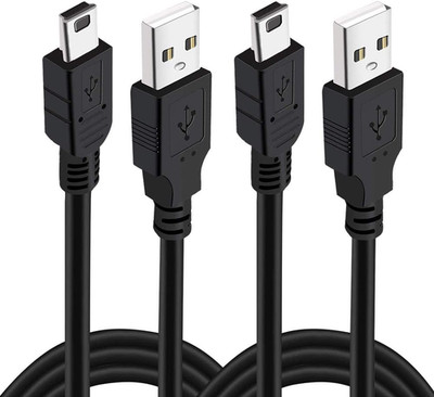 Xahpower 2Pack 10Ft Controller Charging Cable for PS3, Magnetic Ring Mini USB Da